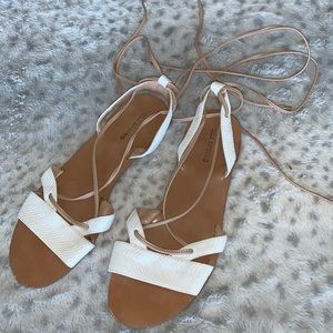 Call It Spring Size 8/8.5 Ankle LaceUp SandalsNWOT